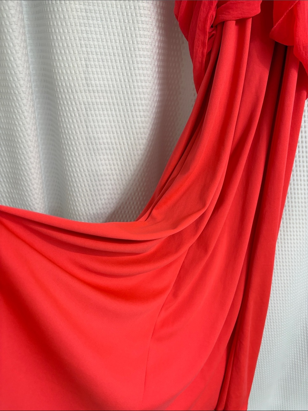Tacera Coral-Red Spaghetti-Strap Maxi Dress - Picture 4 of 6
